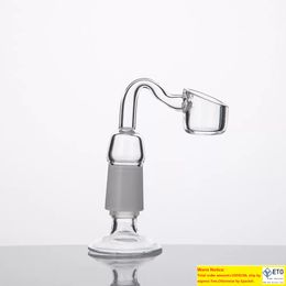 Support d'adaptateur en verre pour bol pièce dômes adaptateurs de bangs de conduite d'eau 14mm 18mm mâle femelle joint givré Dropdow Dab Rig