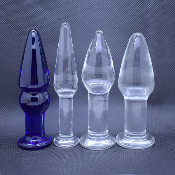 Verre anal gode butt plug cristal vagin perle mâle pénis masturbateur adulte produit sex toys pour gay femmes hommes q1711243