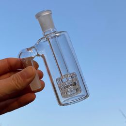 Cendrier en verre 14mm 18mm 90 degrés 4,5 pouces Mini narguilé verre Bong capteurs d'eau épais Pyrex clair barboteur cendrier