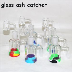 Hookahs Glass Ash Catcher 14mm 18mm Mini Bong Catchers Dikke Pyrex Clear Bubbler Ashcatcher 45 90 90 graden