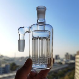 Catcher de cenizas de vidrio 8 Arm Árbol Perc 3 Color 14 mm 18 mm Macho a hembra 45 grados 90 grados Bubero de tubería de agua de cenizas para bongs.