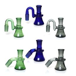 Glazen asvanger 90 graden 45 Degress 14 mm 18 mm mannelijke vrouwelijke mini -askatchers dikke pyrex bubbler droge asvanger 14/18 mm rookaccessoire voor glazen bongs waterleidingen waterpijpen