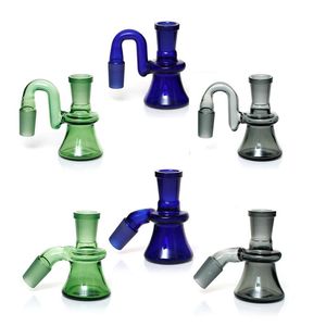 Catcher de cendres en verre 90 degrés 45 degrés 14 mm 18 mm mâle minimcatchers Ashcatchers épais Pyrex Bubbler Dry Ash Catcher