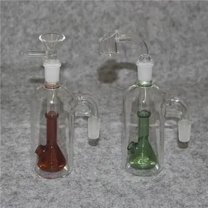 Glass Ash Catcher Bong hookah Ashcatcher Water Pipes Bongs 14mm 18mm Heavy Dab Oil Rig Accesorio para fumar