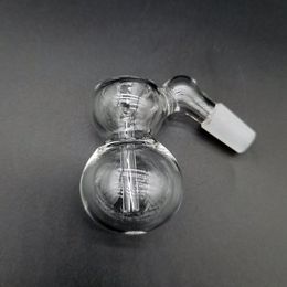 Glass Ash Catcher Bowl para Tornado Hookahs Bong Dab Rigs 14 mm 18 mm Tamaño de dos juntas Forma de calabaza Percolador Downstem con tubo fijo