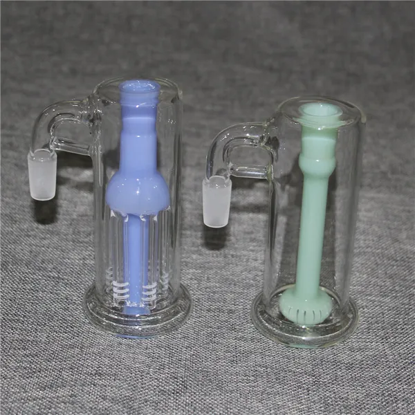 Attrape-cendres en verre Narguilés Barres d'arbres Perc Percolator Oil Ashcatcher Bongs 14mm fumer Attrape-cendres