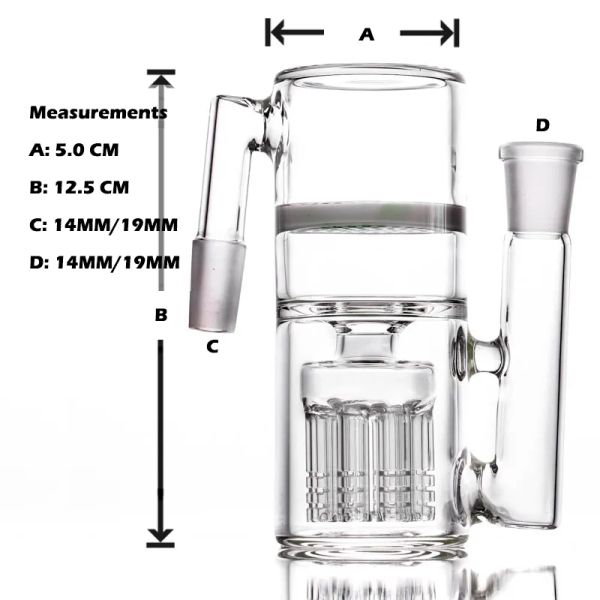 Catcher de cenizas de vidrio Modern Design White Honeycomb Hookah Ashcatchers de 14 mm y 18 mm ZZ ZZ