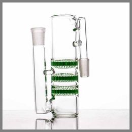 Glas Ash Catcher roken drie honingraten perc 1451888 mm triple HC Bong Precooler verschillende kleuren Factory Direct 7091182