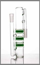 Glas Ash Catcher roken drie honingraten perc 1451888 mm triple HC Bong Precooler verschillende kleuren fabriek direct 3680456