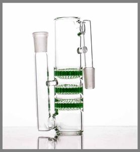 Catcher de cendres en verre fumer trois nid d'abeilles perc 145188 mm triple hc bong précool diverses couleurs usine directe 7996389