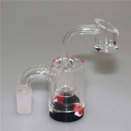 Glazen asvanger met 5 ml siliconen waspot voor waterpijp waterpijp dab rigs 14 mm-14 mm gewrichtskwagers kleine bubblers