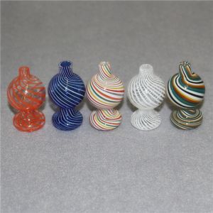 Bouchon de carburateur de boule de verre à fumer avec bulle E-cigarette CarbCaps Dabber Capuchons universels pour XL XXL Quartz Bangers Conduites d'eau