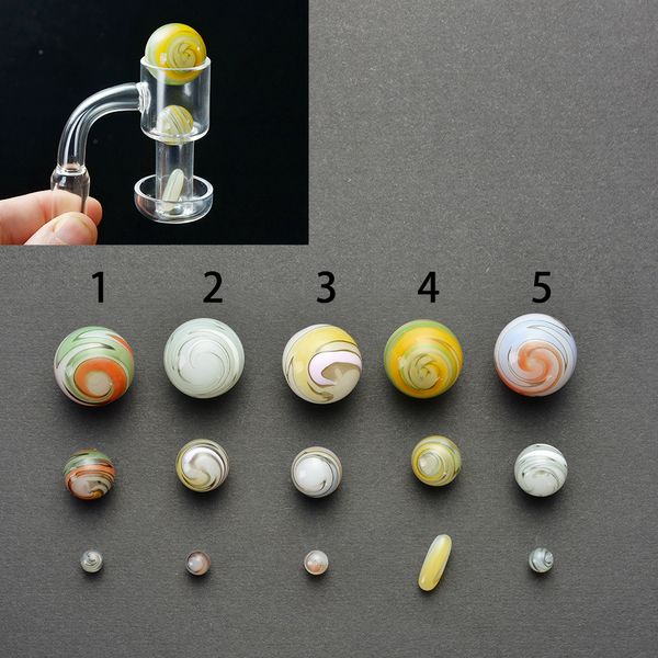 DHL Fumer Terp Slurpers quartz banger + Quartz Insert Set Vide Slurper Nails Huile Splash Pour Verre Bongs Dab Rigs Conduites D'eau