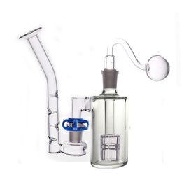 Glazen beker Bong Ash Catchers Diy 3 In 1 Dab Rig Ash Catcher Bong met J-Hook Adapter Plastic Keck Clips voor rookwaterleidingen