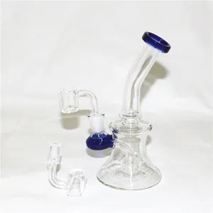 bécher en verre bong narguilés narguilés créatifs avec 14 bol mini barboteur dab plate-forme pour fumer cendrier en verre