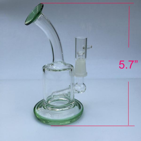 Verre Bécher Dab Rig Bong Heady Bongs Mini Pipe À Eau Cire Fumer Vape Stylo Narguilé Bol Bubbler Tuyaux En Nid D'abeille Avec Banger En Verre