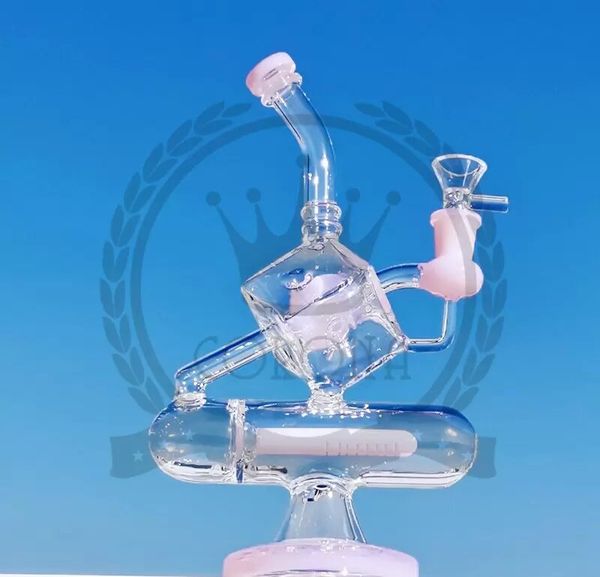 Bécher en verre narguilé Bong Matrix Bongs Mini conduites d'eau percolateur barboteur pipe14mm bol en verre