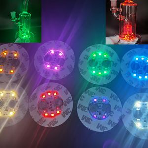 Glazen Bong Basis Dab Rig LED Licht Roken Accessoires 7 Kleuren Automatische Aanpassing Overige Feestelijke Feestbar Benodigdheden Thuis Gardenled Voor Waterpijpen Waterpijp