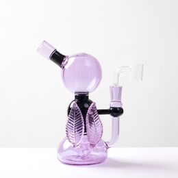 Bong en verre Bongs cendrier barboteur accessoires pour fumeurs narguilés chaîne boule narguilé recycleur tour de forage pétrolier tuyau piège à glace fumée classique