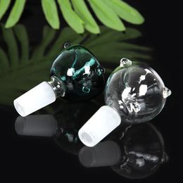 Bong en verre bol pièce toboggan accessoires pour fumer 10mm 14mm 18mm mâle femelle bol de fleur de couleur rose