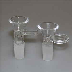 Hookah Glass bong slide flor pantalla cuencos para tuberías de agua bongs fumar tazón tamaño de junta 14 mm macho Silicona plataforma petrolera herramienta dabber