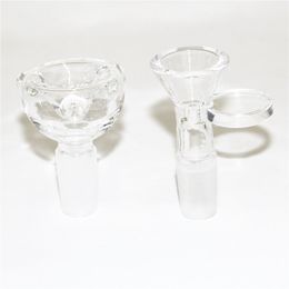 Verre bong slide bols narguilé pour conduites d'eau et bangs fumer bol mâle joint taille 10mm 14mm mâle attrape-cendres