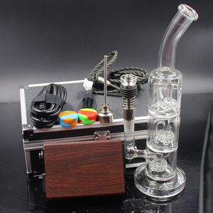 Bong en verre d clou avec crochet Domeless Titanium Nail Carb Cap Convient pour 16mm / 20mm Bobines Chauffe Quartz clou