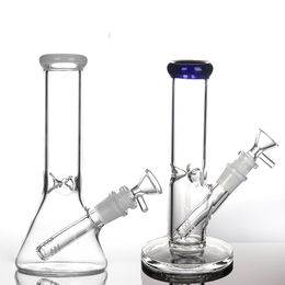 Bang en verre Pipes à eau 8 "Accessoires pour fumeurs Narguilés Tall Banger Hanger Nail Bongs Dab Rigs Plate-forme pétrolière Bécher à narguilé 967