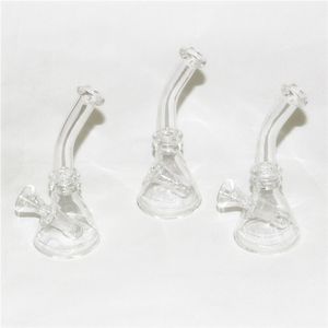 Waterpijpen Glazen Bong Waterpijpen met 10mm Kom Booreiland Kleine Waskolf mini bekers glazen dab rigs bongs