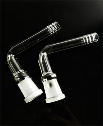 Verre Bong Downstem Pipes 90 Degré 14mm pour Bécher Fumer Des Conduites D'eau