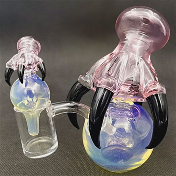 Vidrio Bong Dragon Glaw Orb con 10mm hembra Junta Hoodahs Tubería de agua Beaks Bongs