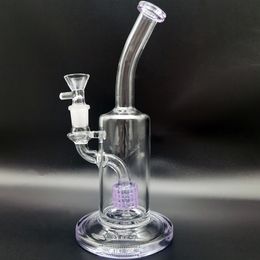 Verre Bong Heady 8.8Inchs Shisha Hookah Birdcage Percolator Avec Clear 14mm Male Bowl Water Pipe Bubbler Recycler