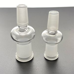 verre bang narguilés Accessoires pour fumeurs 10mm Drop Down Adaptateur 14mm Mâle Femelle 18mm Ash Catcher Recycler Plates-formes pétrolières Dab Verre Tuyaux D'eau Bol Bubbler