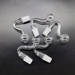 Glass Bong Oil Burner Pipe Grueso Pyrex 10 mm 14 mm 18 mm Macho Hembra OD Aproximadamente 30 mm Tabaco Agua Tubos de mano Bubbler para Bongs Hookahs Ash Catcher