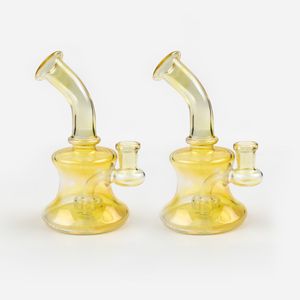 Accessoires pour fumeurs 5 pouces décolorer 3,5 épaisseur verre bong joint de tuyau d'eau 14mm femelle bécher Dab Rig