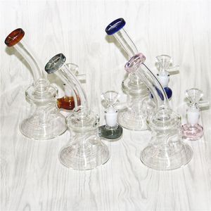 bong en verre plate-forme pétrolière dab rigs narguilés avec morceau de bol coulissant ou capteurs de récupération de banger à quartz
