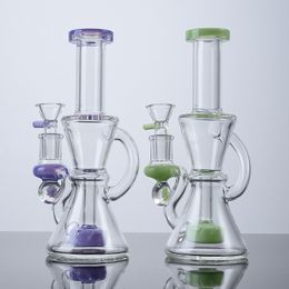 Glazen Bong Douchekop Percolator Waterleiding Heady Glas Recycler Dabbing Rigs Klein Waterpijpen 14mm Vrouwelijke Gezamenlijke XL-2062