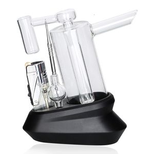 Glazen Bong Roken Kit Waterpijpen waterpijp Dab Rig koude start concentraat accessoires set voor Wax Concentraat Dabbing rits reiskoffer