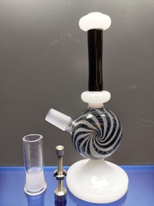 Bang en verre fumer pipe bongs narguilés pipe à eau de couleur avec clou en titane et dôme en verre joint de 14,4 mm zeusartshop