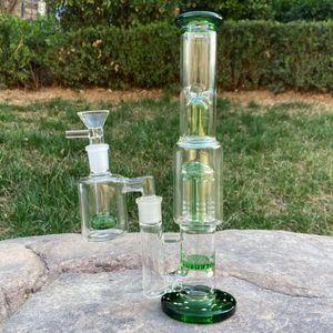 Glass Bong Smoking Water Pipe 10 '' Tree Percolator Hookah con 14 mm 90ﾰ Ash Catcher Tabaco Filtro Pipes Bubbler