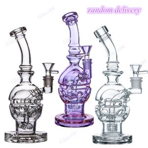 Fab Egg Hookahs Bong Pipe En Verre D'eau Incycler Pommeau De Douche Perc Dab Rigs Épais Capiteux Accessoires Pour Fumer Stéréo Matrix Bongs Bubbler Oil Rig