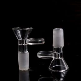 Bong de vidrio Pipa de agua Tazón de tabaco 14 mm 18 mm Mujer Hombre Junta Quemador de aceite Cachimbas Cuencos con mango para fumar Pipas Herramientas Accesorios