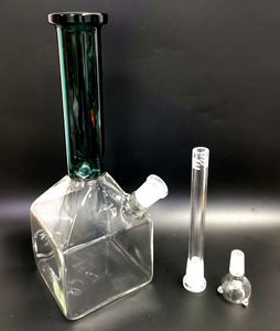 bangs en verre Bong dab rig narguilés grand bécher blanc noir pipe à eau base de fumer capiteux Phoenix avec attrape-glace