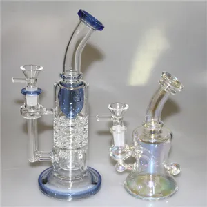 Glazen bongs waterpijp mini kleine olie dab rigs beker douchekop percolator waterleidingen 14 mm gewricht met kom