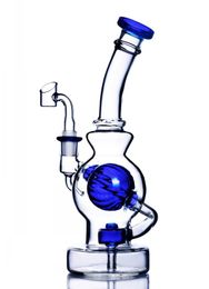 Recycler Bong Narguilés Shisha Verres épais Conduites d'eau Verre Bécher Base Bongs Heady Dab Plates-formes pétrolières avec bol de 14 mm