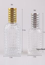 Bouteille en verre avec pulvérisation vide avec atomizer des bouteilles rechargeables 30 ml 50 ml d'ananas bouteille portable de parfum en verre portable pulvérisation t2i56201019