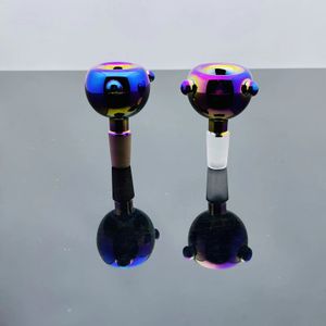 Glass Bowl Pipes Male Joint Color Embudo Bowls Fumar Nuevo adaptador de punta de tubo de vidrio colorido europeo y americano
