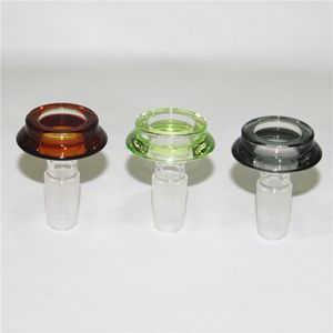 Glazen kommen waterpijp 10mm 14mm 18mm met bloem sneeuwvlok filter voor siliconen waterpijp bongas catcher glas rokende kom