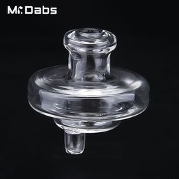 Burbuja de vidrio Carb Cap Accesorios para fumar 34 mm de diámetro Bola redonda Cúpula OVNI Estilo de sombrero para cuarzo Térmico P Banger Nails