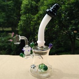 Glazen Bubbler Banger Hanger met 4mm Dikke Quartz Banger Mushroom Trip Oil Rig DAB Rig Glas Bong Dikke Glas Hoge Kwaliteit